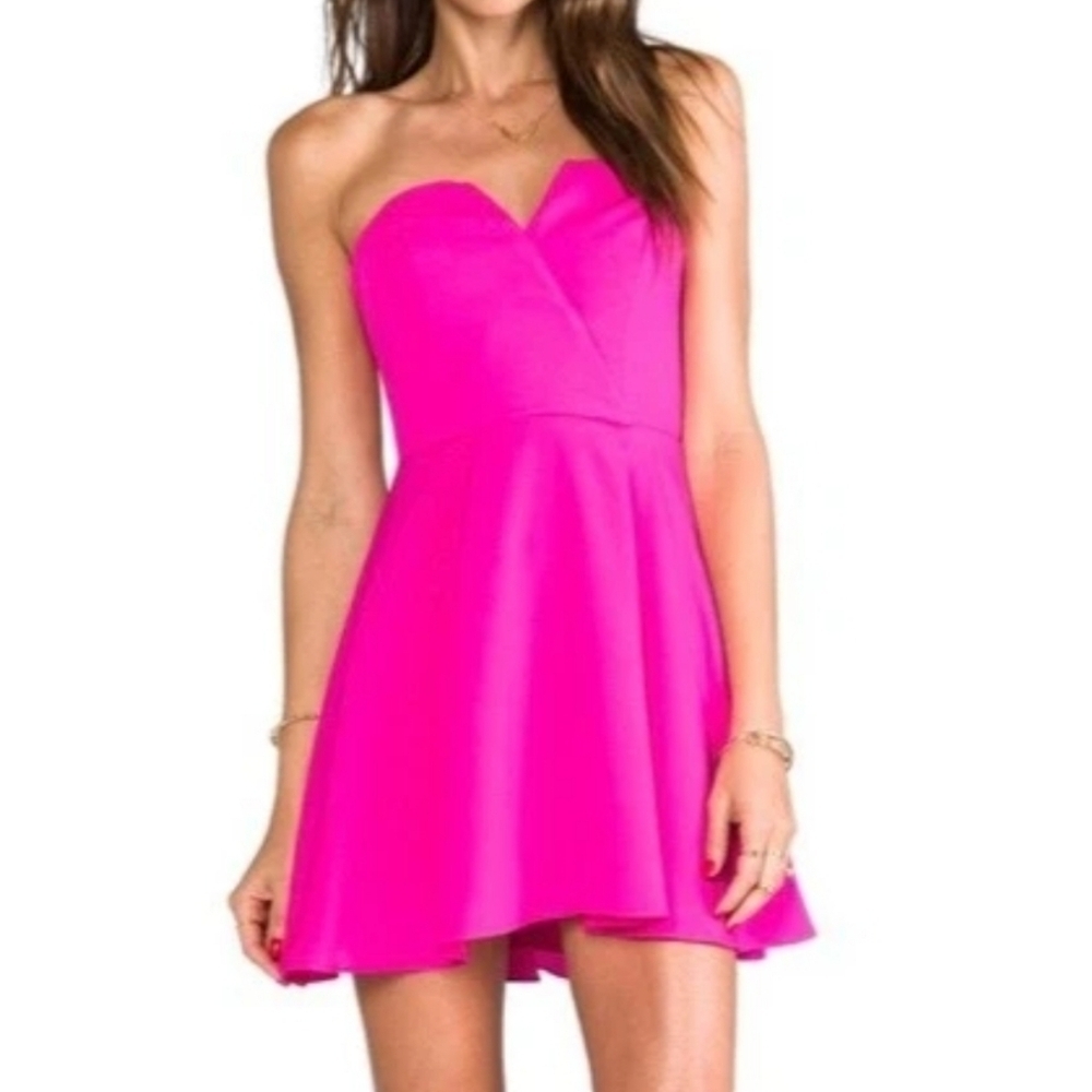 Naven Bombshell Strapless Mini Dress